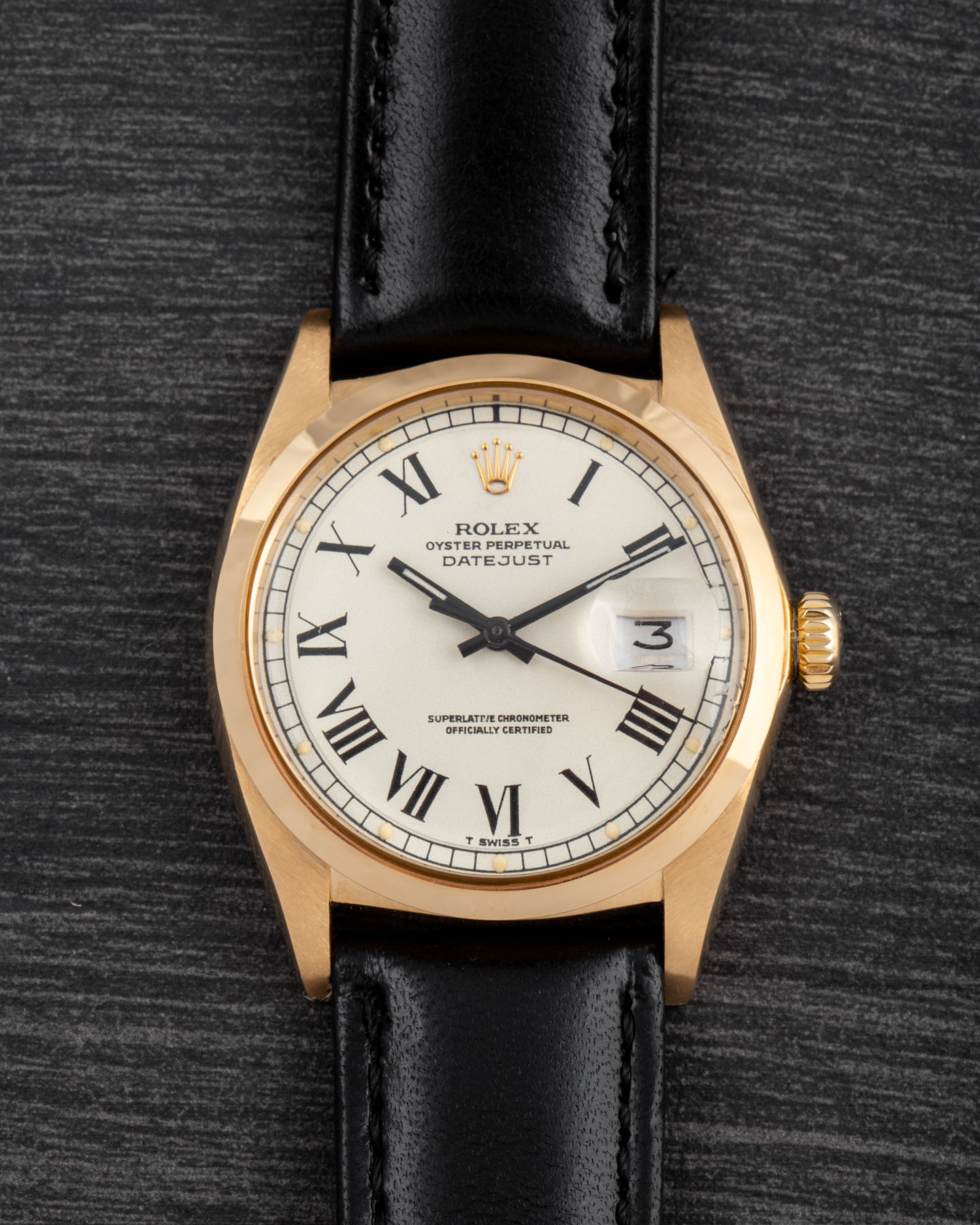 Rolex Datejust 1600 White Buckley Dial