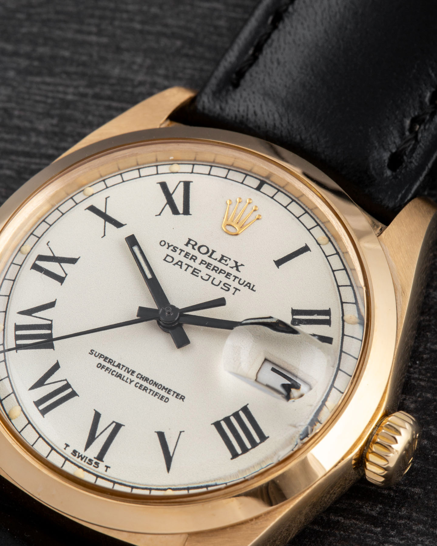 Rolex Datejust 1600 White Buckley Dial