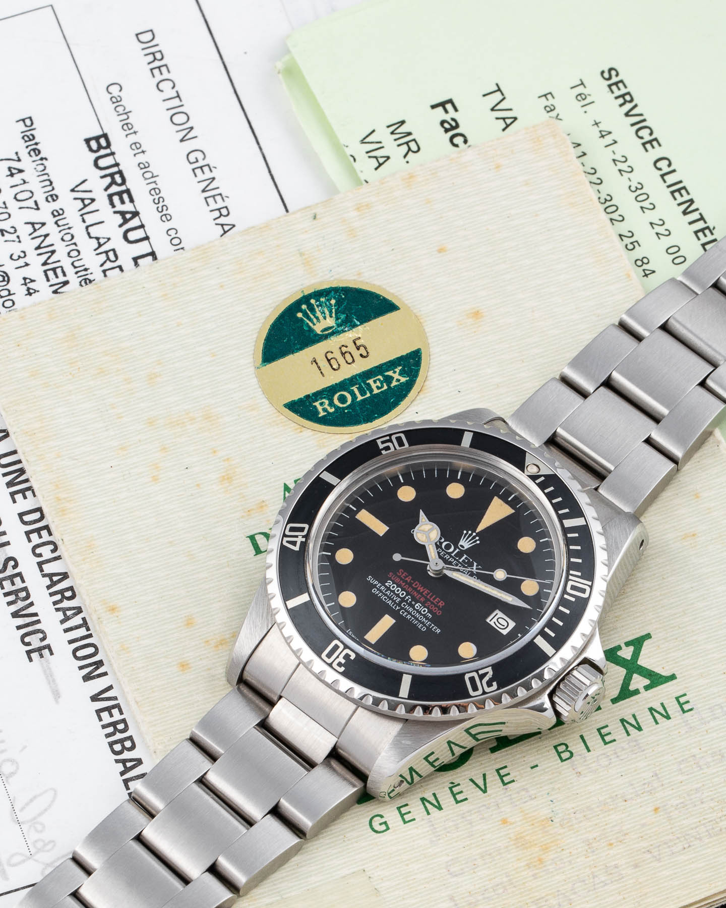 Rolex Seadweller 1665 DRSD Full Set
