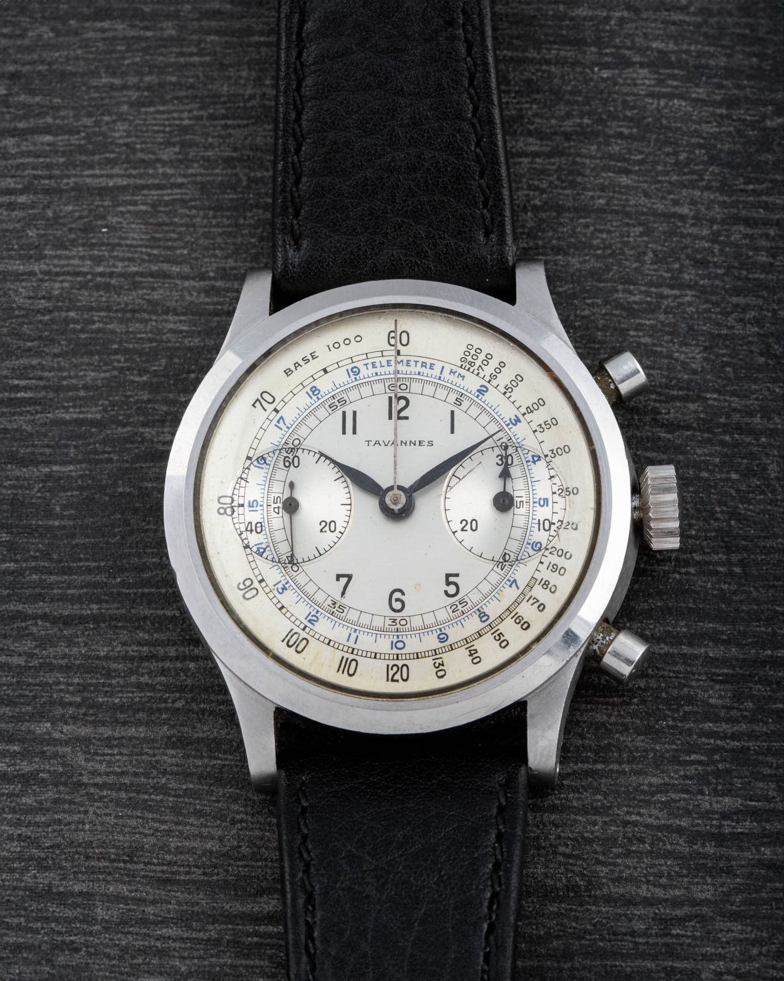Tavannes Chronograph Clamshell Case