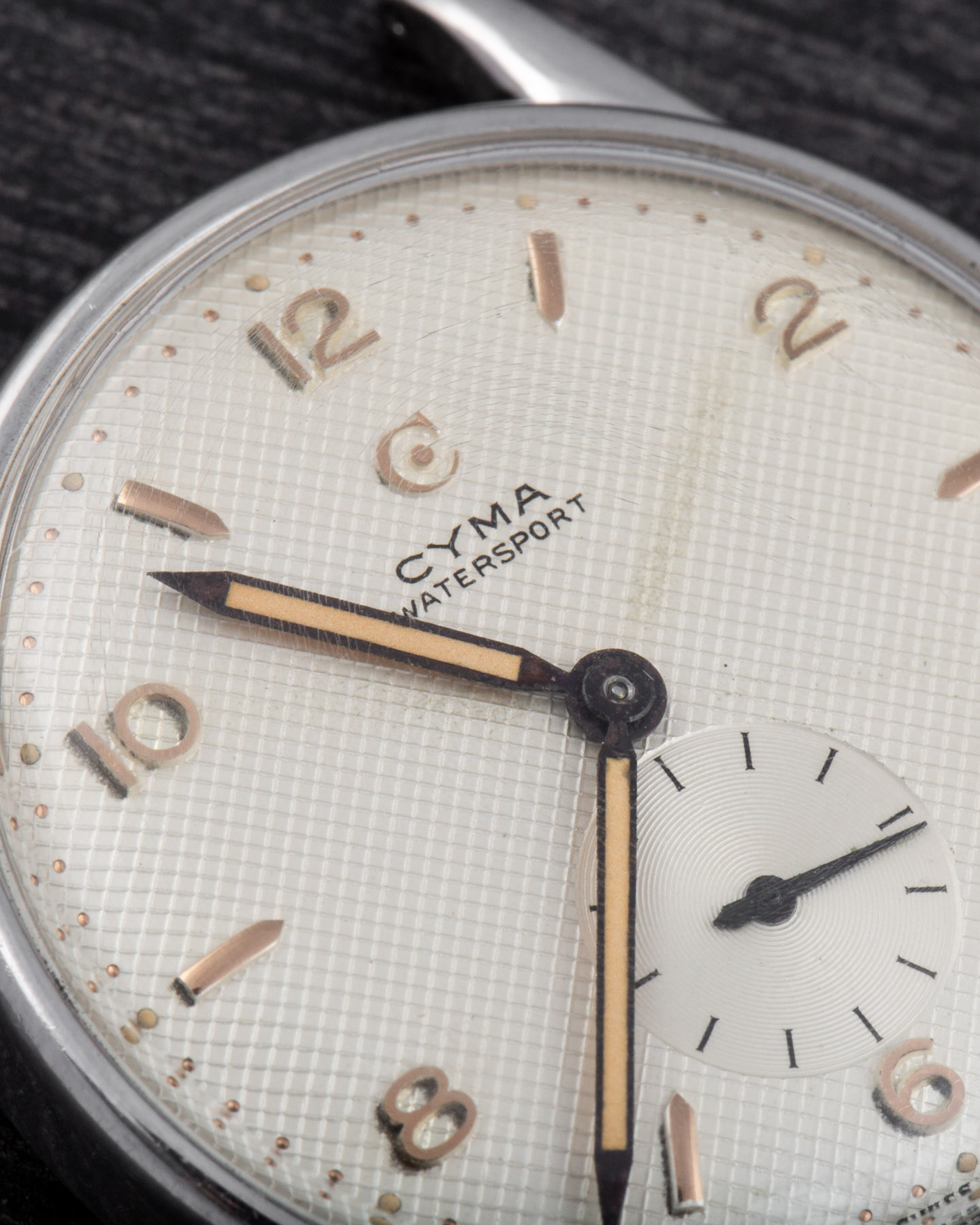 Cyma Watersport 35mm Monoblocco Waterproof Case Guillochè dial
