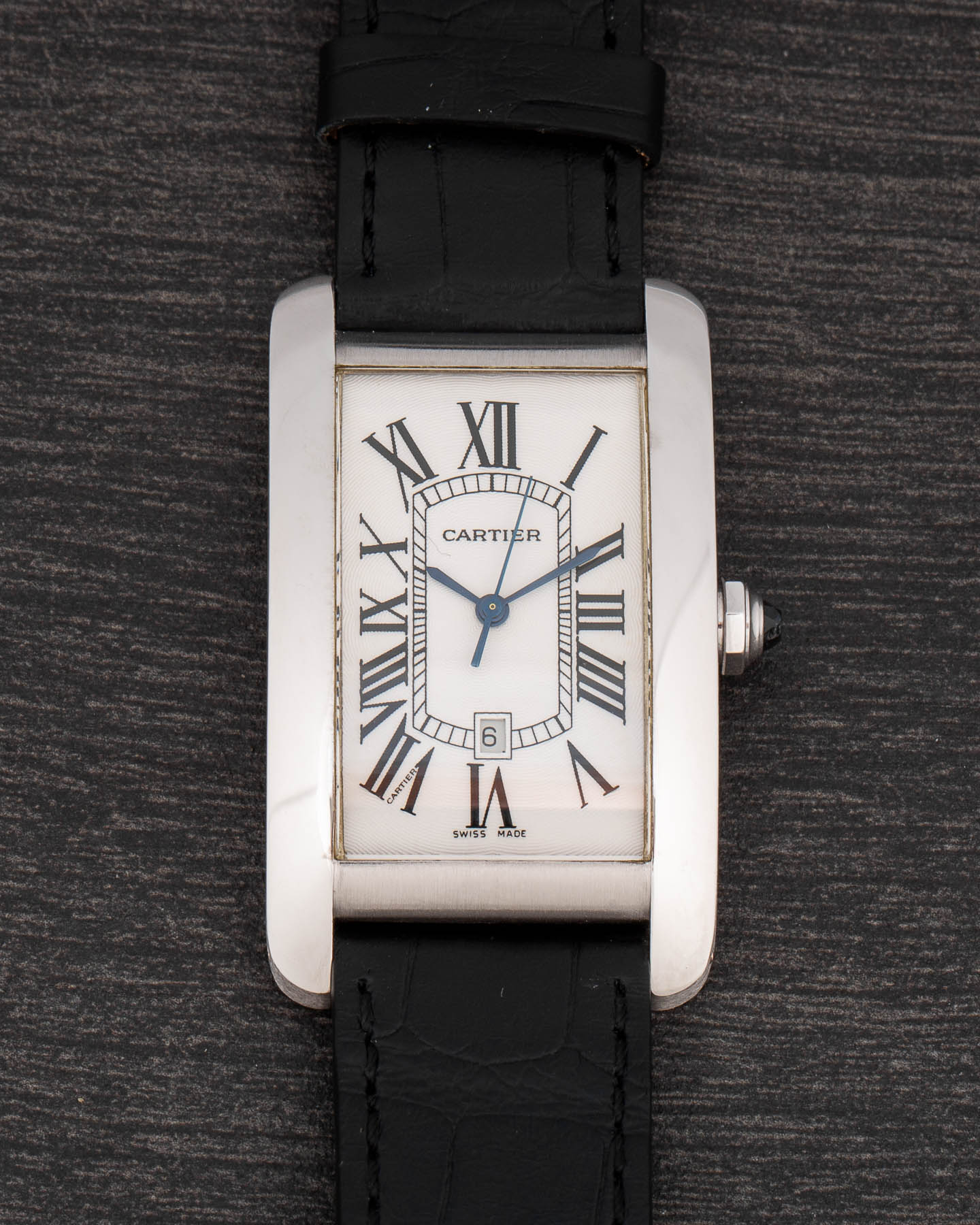 Cartier Tank Americaine White Gold Big Size Xl Automatic Reference 1741