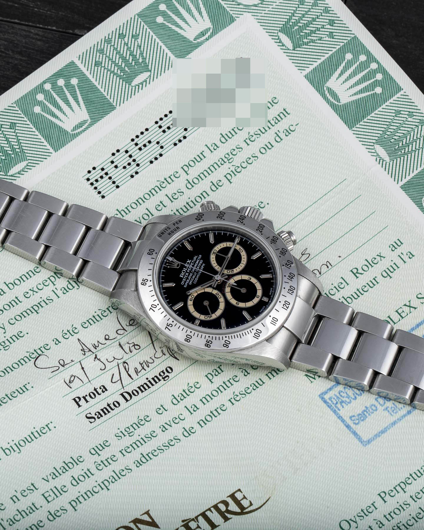 Rolex Daytona 16520 A Series Unpolished Light Patrizzi Dial Full Set