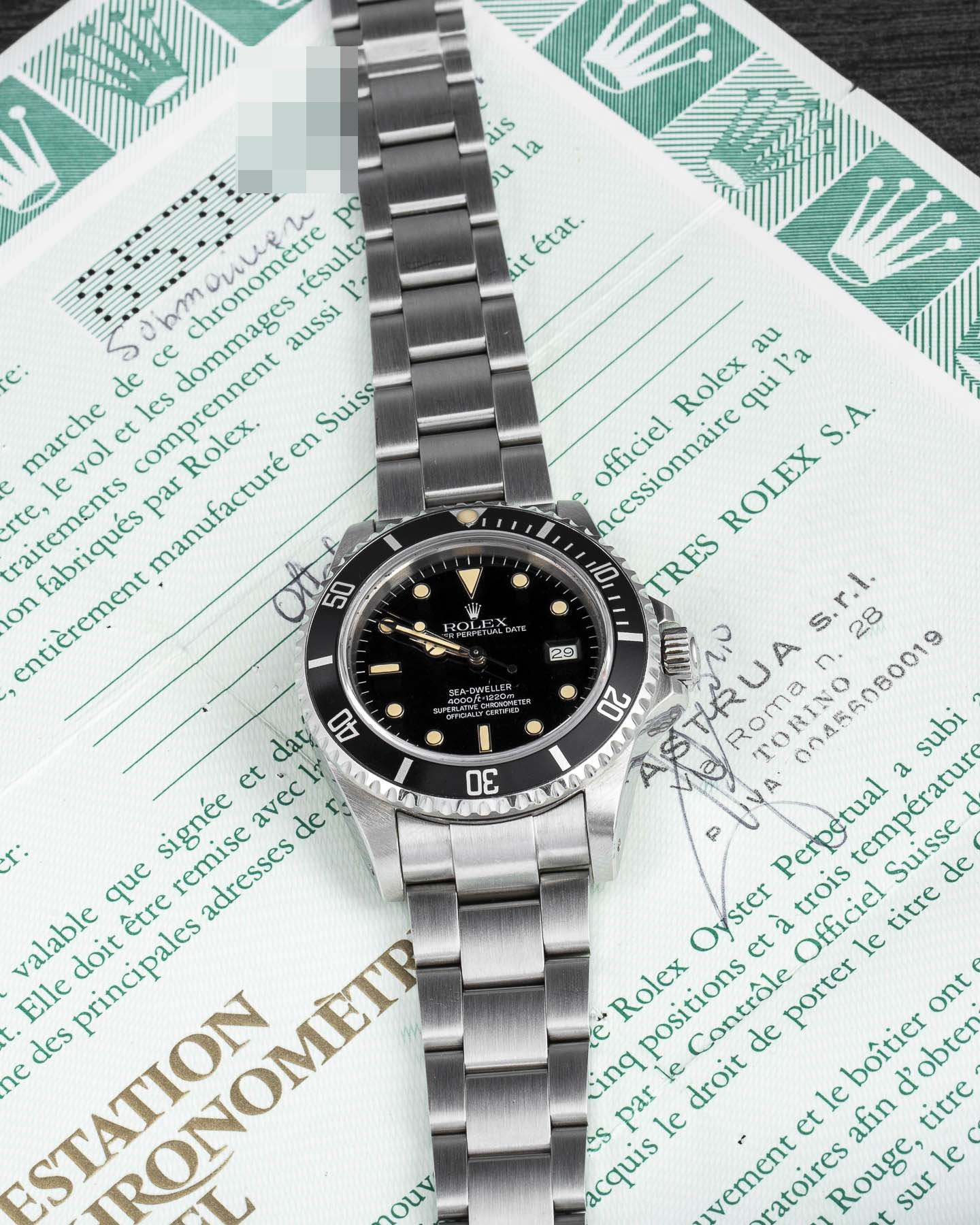 Rolex Seadweller 16660 Full Set Astrua Torino Top Patina